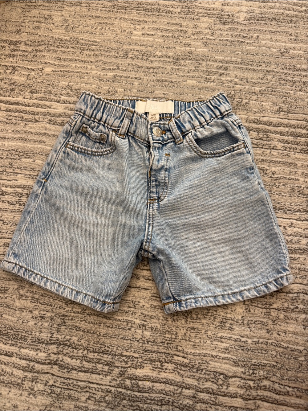 Zara Light Wash Denim Shorts for Kids